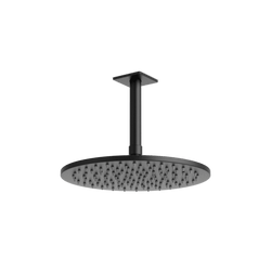 F907-71 - Square + Round 10" Rain Shower Head on Ceiling Mount Arm Artos US Matte Black 