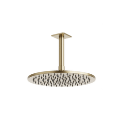 Otella 10" Rain Shower Head on Ceiling Mount Arm - Satin Brass thumbnail 1