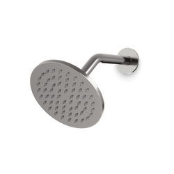 F907-74 - Round 6" Shower Head on Angled Arm Artos US Brushed Nickel 