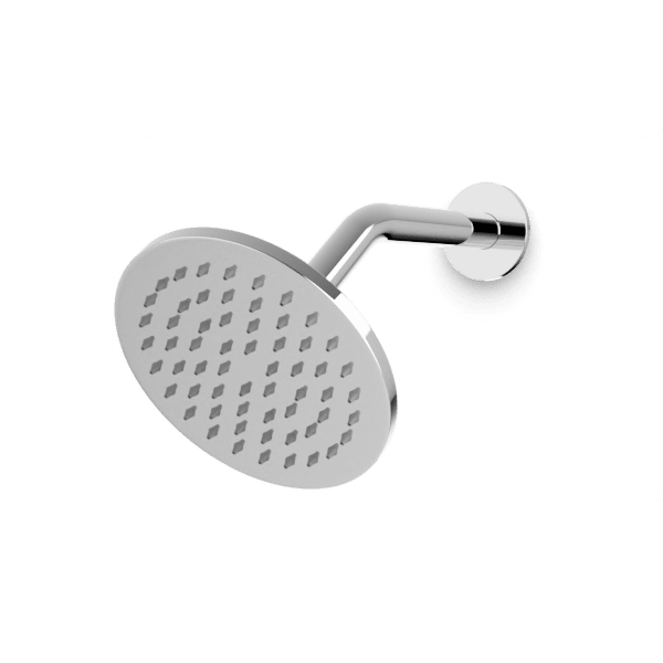 F907-74 - Round 6" Shower Head on Angled Arm Artos US Chrome 