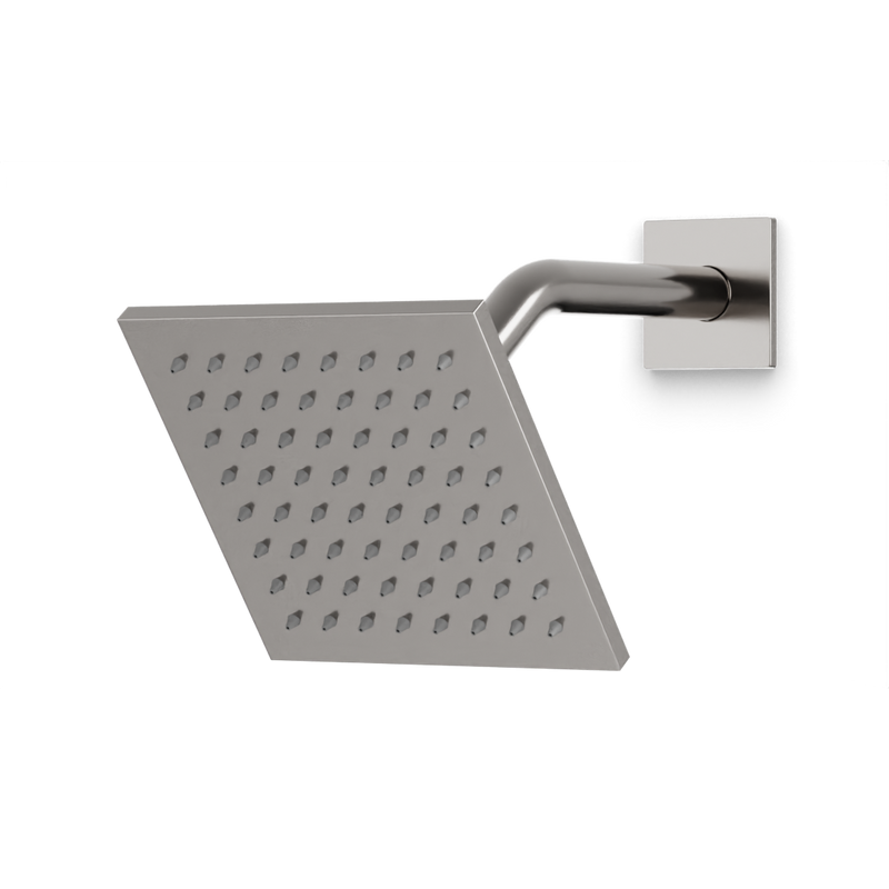 Edge 6" Shower Head on Angled Arm - Brushed Nickel image 1
