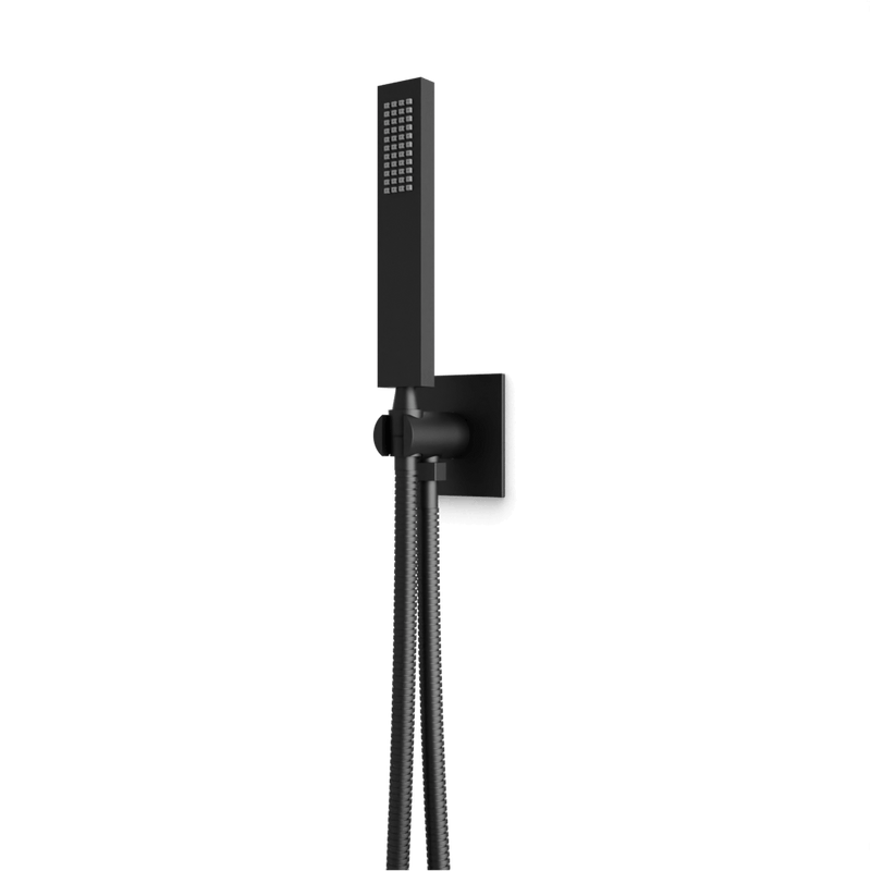 Edge Flexible Hose Hand Shower Kit with 3.25" Escutcheon - Matte Black image 1