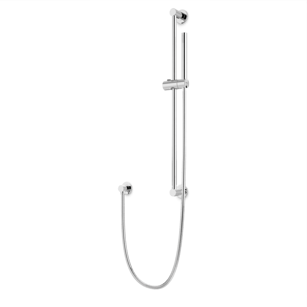 F907-79 - Round Flexible Hose Slidebar Kit with Separate Water Outlet Artos US Chrome 
