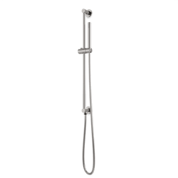 F907-80 - Round Flexible Hose Integrated Slidebar Kit Artos US Brushed Nickel 