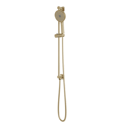 Harmony Flexible Hose Integrated Slide Bar Kit - Satin Brass thumbnail 1