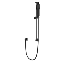 F907-81 - Square Flexible Hose Slidebar Kit with Separate Water Outlet Artos US Matte Black 