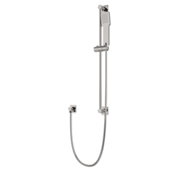 F907-81 - Square Flexible Hose Slidebar Kit with Separate Water Outlet Artos US Brushed Nickel 