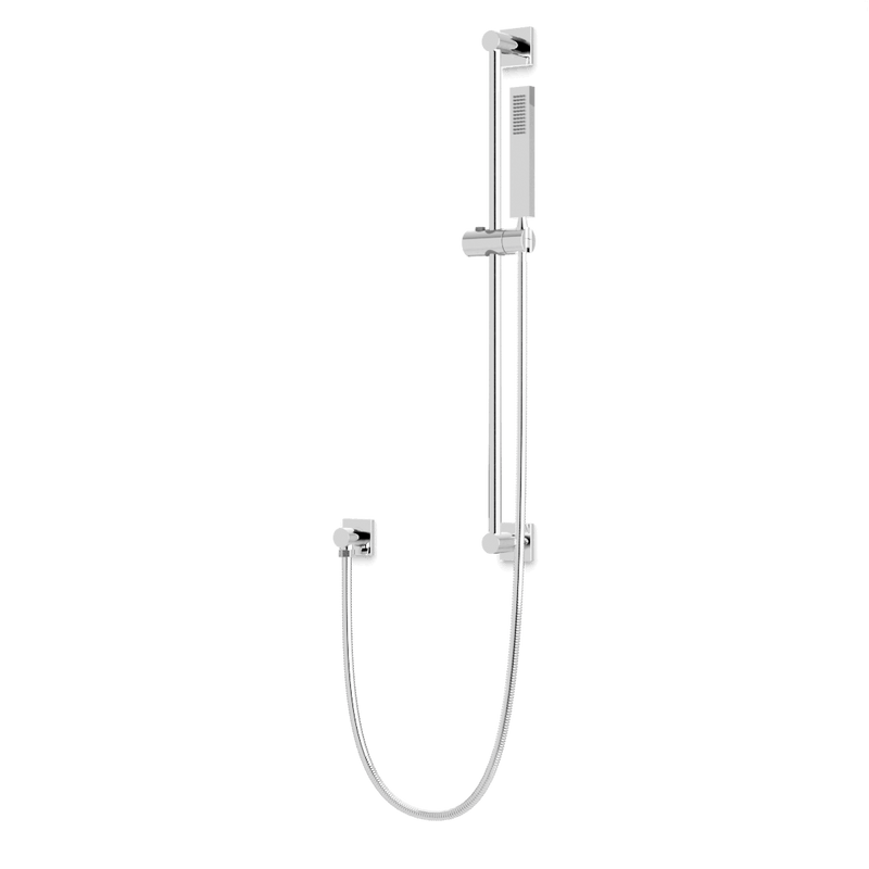 Edge Flexible Hose Slidebar Kit with Separate Water Outlet - Chrome image 1