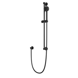F907-83 - Round Multifunction Flexible Hose Slidebar Kit with Separate Water Outlet Artos US Matte Black 