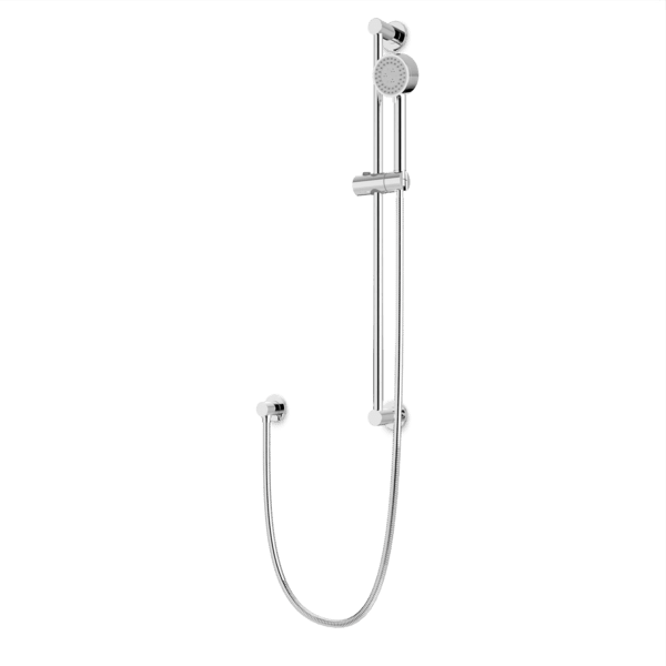 Round Multifunction Flexible Hose Slidebar Kit with Separate Water Outlet - F907-83CH image 1