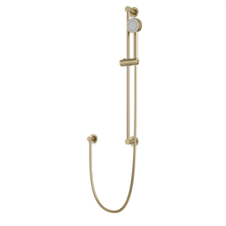 F907-83 - Round Multifunction Flexible Hose Slidebar Kit with Separate Water Outlet Artos US Satin Brass 