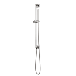 F907-86 - Square + Round Flexible Hose Integrated Slidebar Kit Artos US Brushed Nickel 