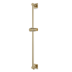 F907-87 - Square Slide Bar with Integrated Water Outlet Artos US Satin Brass 