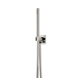 F907-95 - Square + Round Flexible Hose Handshower Kit Artos US Polished Nickel 