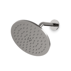 F907-9 - Round 8" Shower Head on Angled Arm Artos US Brushed Nickel 