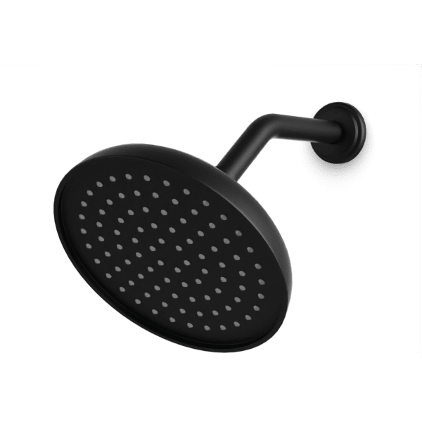 F907-9CL - Classic 8" Shower Head on Angled Arm Artos US Matte Black 