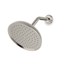 Classic 8" Shower Head on Angled Arm - Polished Nickel thumbnail 1