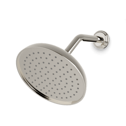 F907-9CL - Classic 8" Shower Head on Angled Arm Artos US Polished Nickel 