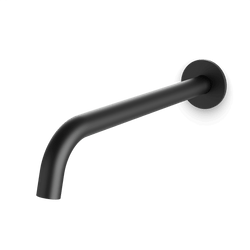 Opera Round 8" Wall Mounted Tub Filler - Matte Black / Extended thumbnail 1