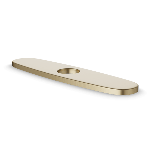 10" Kitchen Faucet Cover Plate - Satin Brass image 1