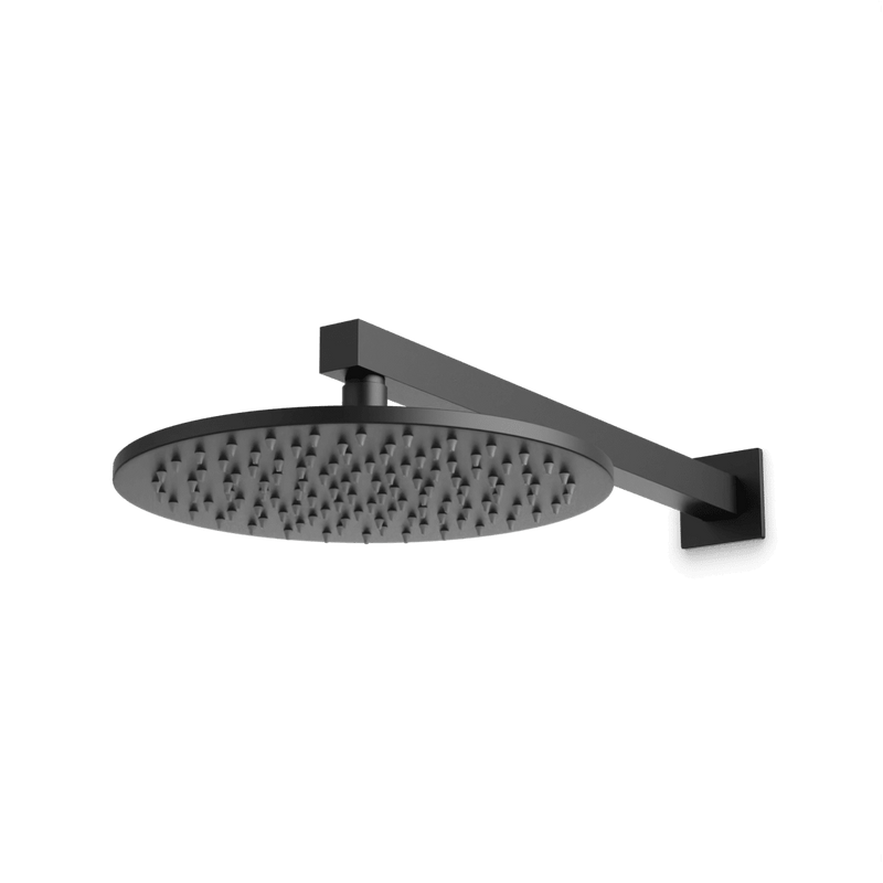 Otella 10" Rain Shower Head on Wall Mount Arm - Matte Black image 1
