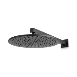Otella 12" Rain Shower Head on Wall Mount Arm - Matte Black thumbnail 1