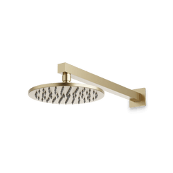Otella 8" Rain Shower Head on Wall Mount Arm - Satin Brass thumbnail 1