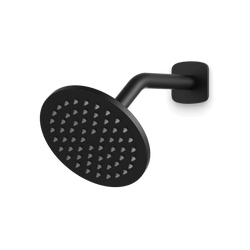 Harmony 6" Shower Head on Angled Arm - Matte Black thumbnail 1