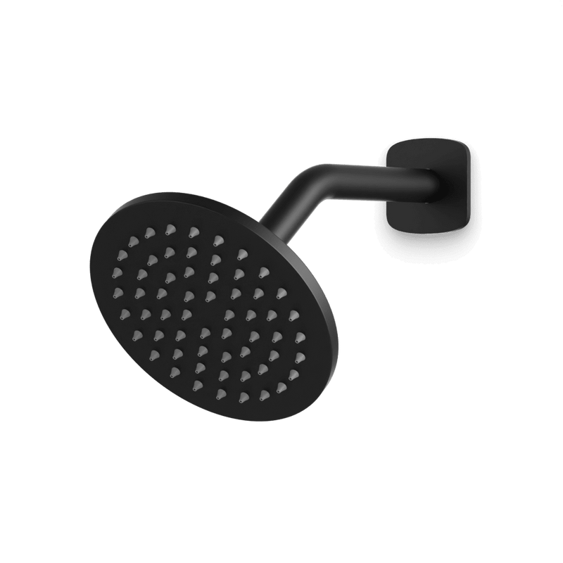 Harmony 6" Shower Head on Angled Arm - Matte Black image 1