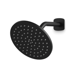Harmony 8" Shower Head on Angled Arm - Matte Black thumbnail 1