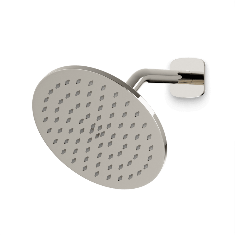 Harmony 8" Shower Head on Angled Arm - Polished Nickel image 1