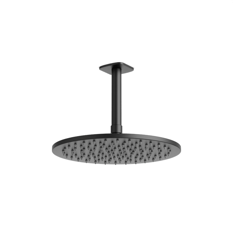 Harmony 10" Rain Shower Head on Ceiling Mount Arm - Matte Black image 1