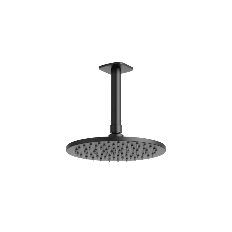 Harmony 8" Rain Shower Head on Ceiling Mount Arm - Matte Black image 1