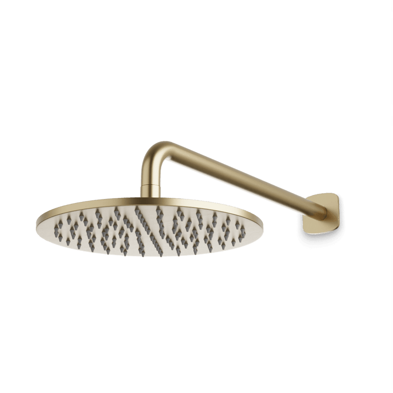 Harmony 10" Rain Shower Head on Wall Mount Arm - Satin Brass image 1