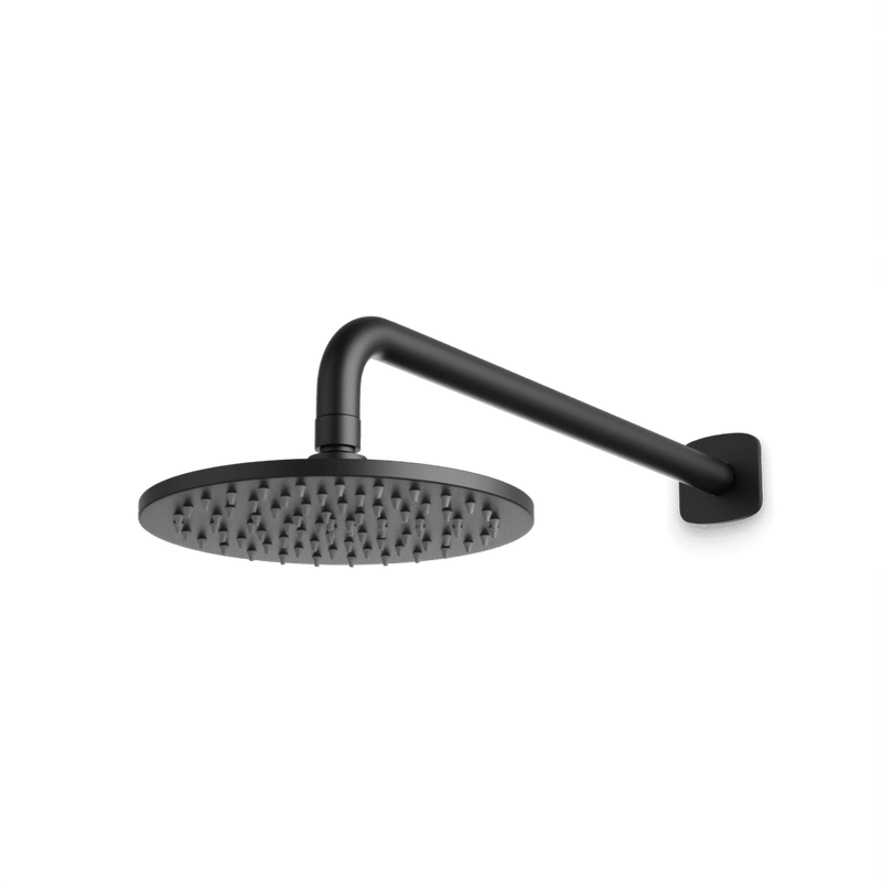 Harmony 8" Rain Shower Head on Wall Mount Arm - Matte Black image 1