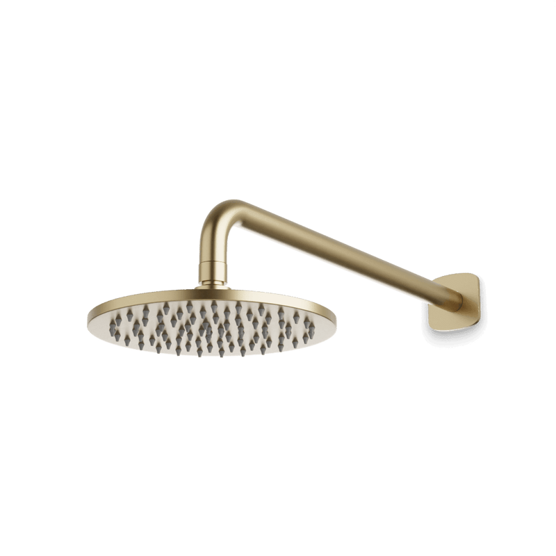 Harmony 8" Rain Shower Head on Wall Mount Arm - Satin Brass image 1