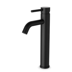 FS308T - Round Single Hole Vessel Lavatory Faucet Artos US Matte Black
