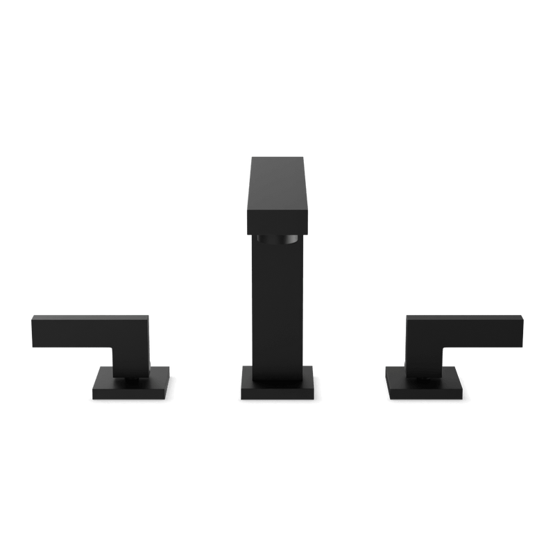 Edge 8" Widespread Bathroom Faucet - Matte Black image 2