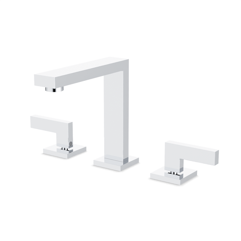 Edge 8" Widespread Bathroom Faucet - Chrome image 1