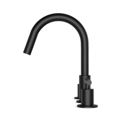 Opera 8" Widespread Bathroom Faucet With Lever Handles - Matte Black thumbnail 3