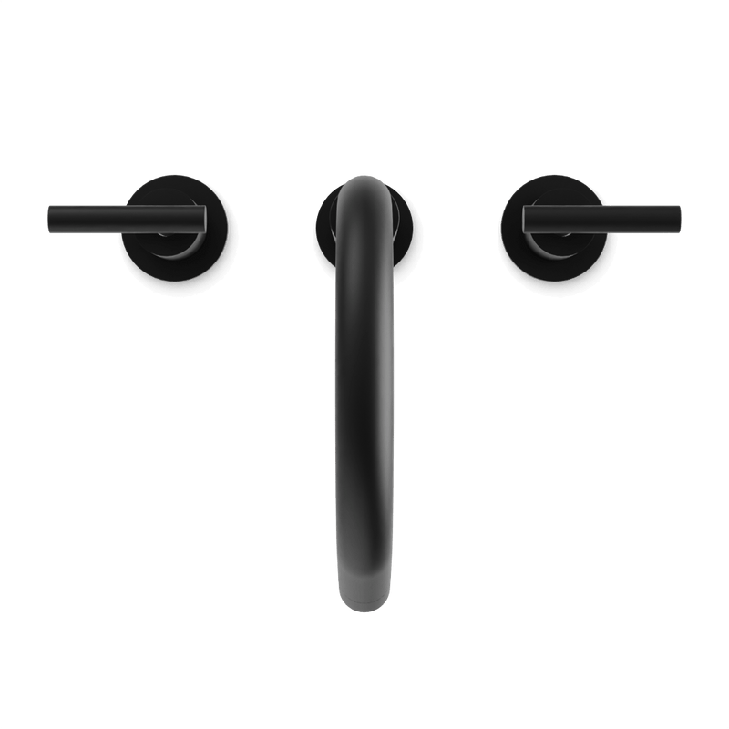 Opera 8" Widespread Bathroom Faucet With Lever Handles - Matte Black image 4