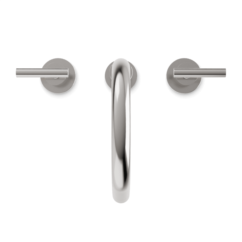 Opera 8" Widespread Bathroom Faucet With Lever Handles - Brushed Nickel image 4