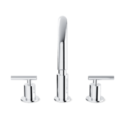 Opera 8" Widespread Bathroom Faucet With Lever Handles - Chrome thumbnail 2