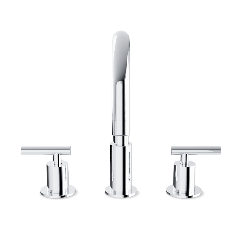 Opera 8" Widespread Bathroom Faucet With Lever Handles - Chrome image 2
