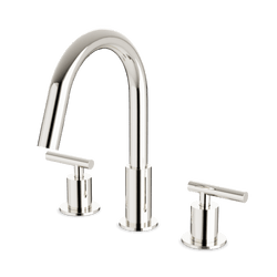 Opera 8" Widespread Bathroom Faucet With Lever Handles - Polished Nickel thumbnail 1
