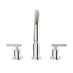 Opera 8" Widespread Bathroom Faucet With Lever Handles - Polished Nickel thumbnail 2