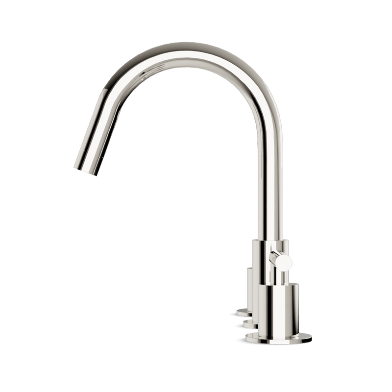 Opera 8" Widespread Bathroom Faucet With Lever Handles - Polished Nickel image 3