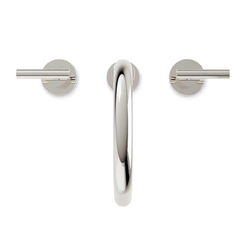 Opera 8" Widespread Bathroom Faucet With Lever Handles - Polished Nickel image 4