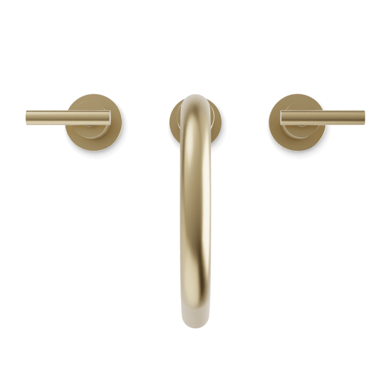 Opera 8" Widespread Bathroom Faucet With Lever Handles - Satin Brass image 4
