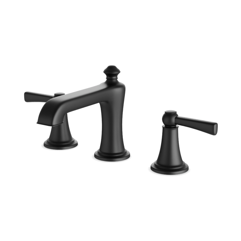 Classic 8" Widespread Bathroom Faucet - Matte Black image 1